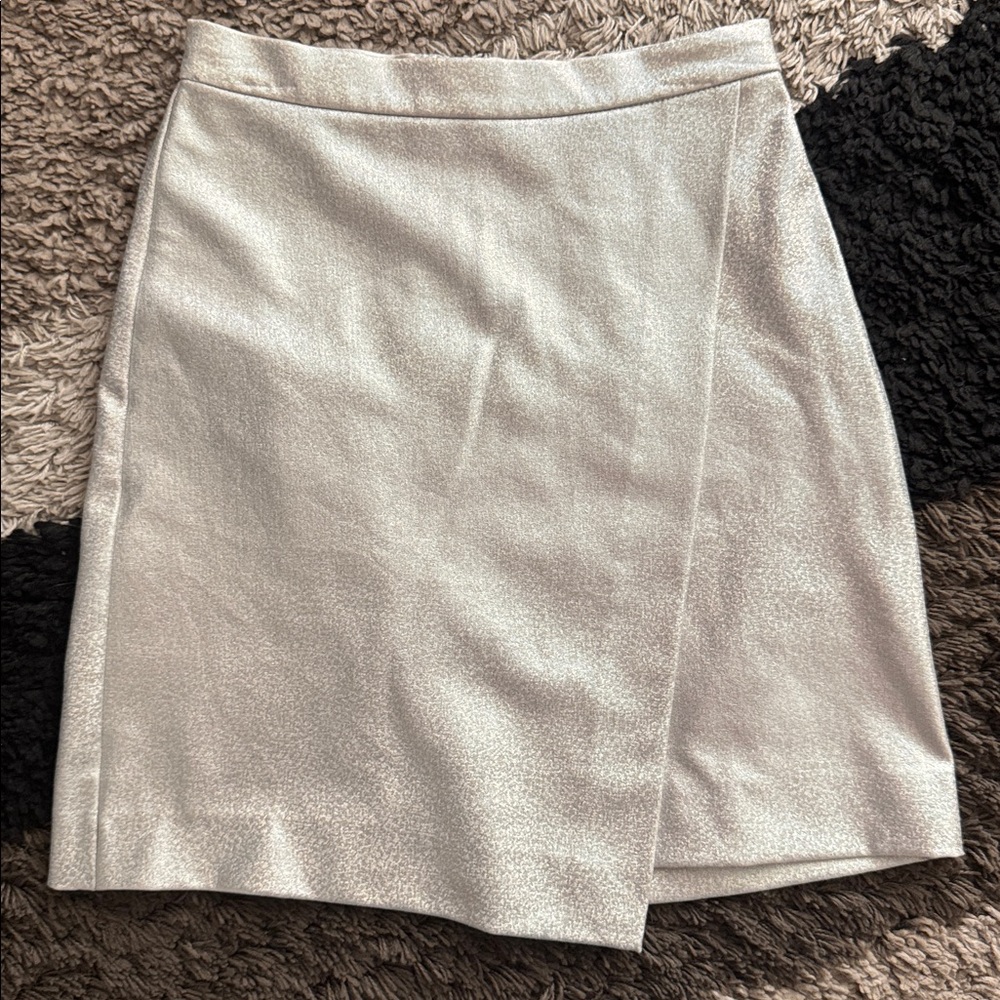 H&M silver shimmery/iridescent skirt